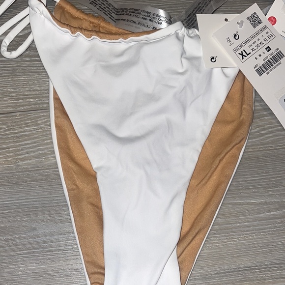 ZARA WHITE BIKINI TOP & BOTTOM - Picture 6 of 6
